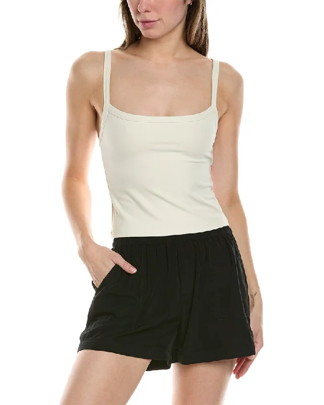 Women's Yoga Tops with Soft and Stretchy Fabric -WeWoreWhat Wide Strap Scoop Tank