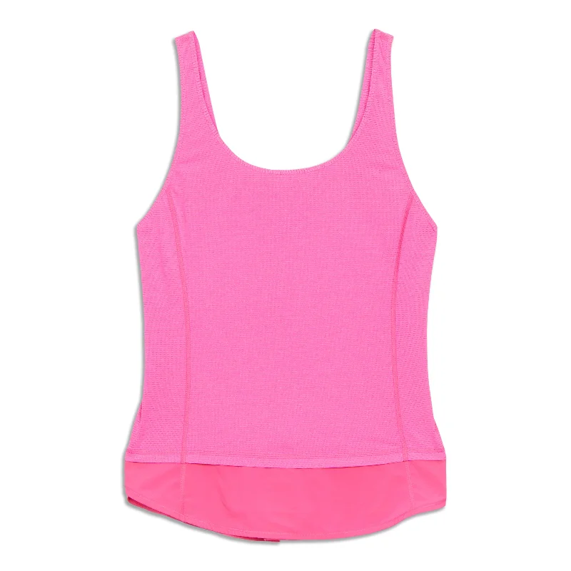 High Neck Yoga Tops for Comfort -What The Sport Tank Top - Resale