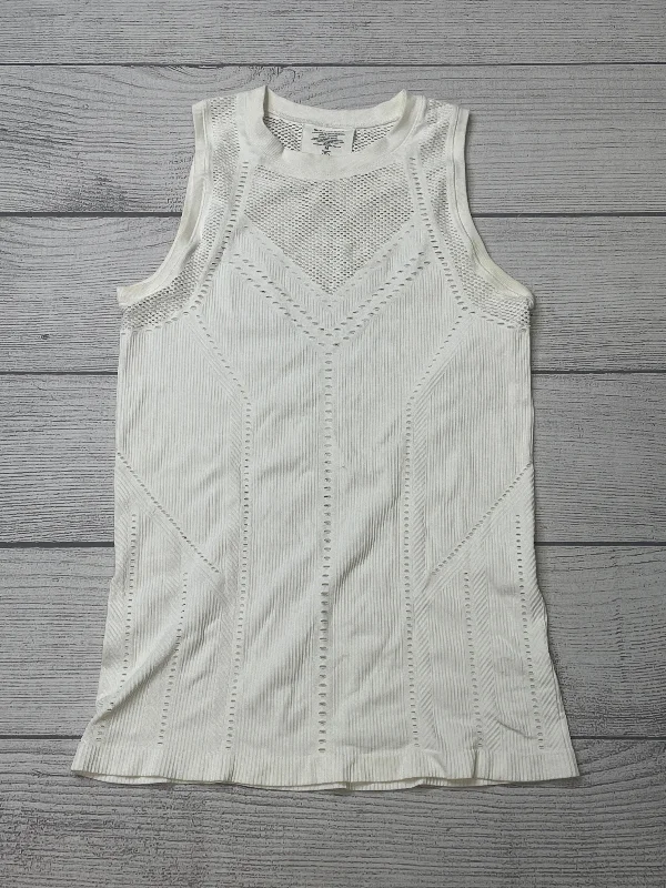 Yoga Tops with Full Coverage -White Athletic Tank Top Athleta, Size M