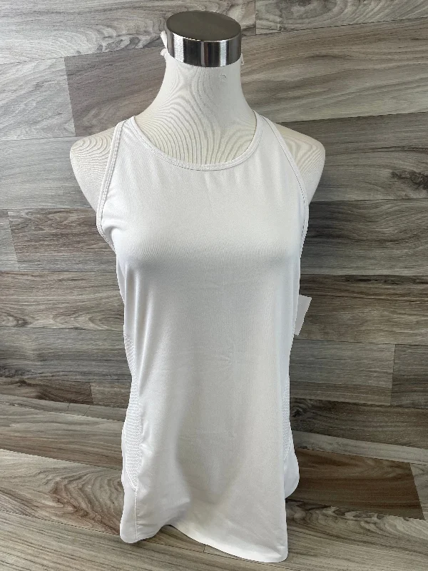 Breathable Yoga Tops for Yoga Practice -White Athletic Tank Top Athleta, Size S