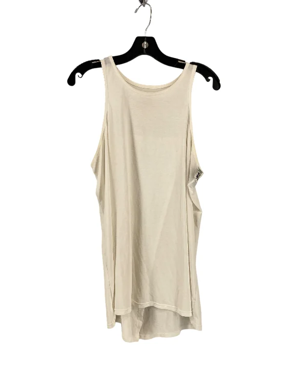 Yoga Tops for Relaxed Practice -White Athletic Tank Top Avia, Size Xl