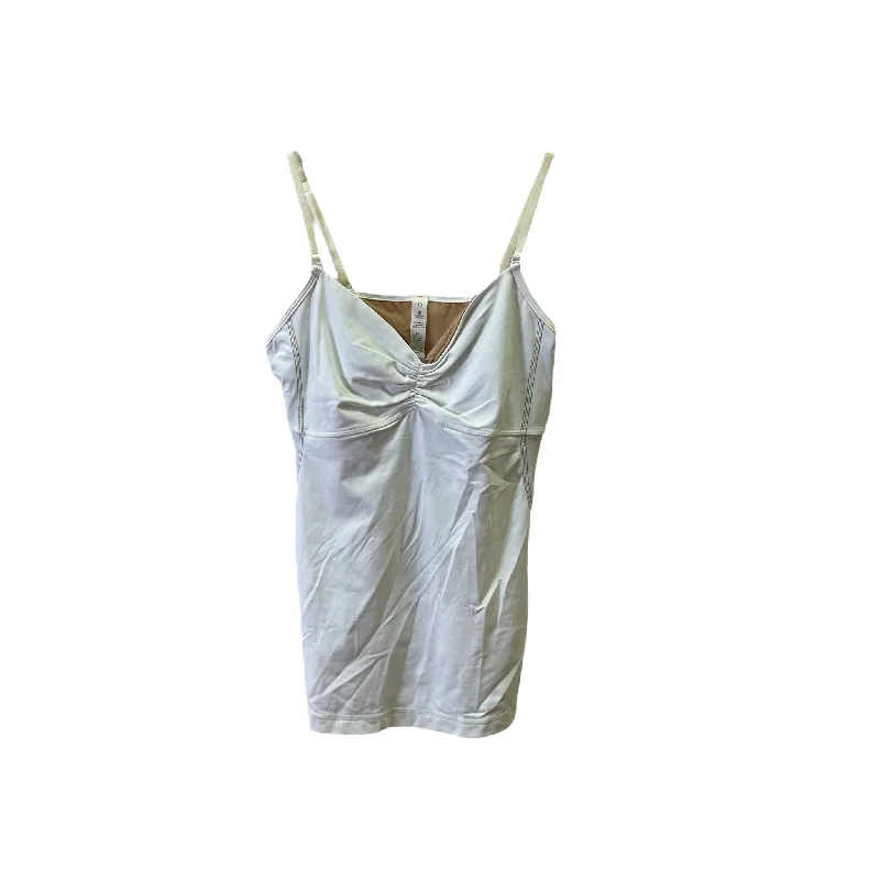 Yoga Tops with Elastic Waistbands -White Athletic Tank Top By Lululemon, Size: M