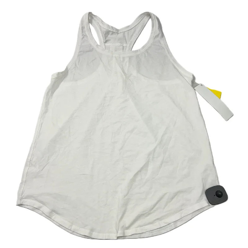 Yoga Tops with Relaxed Fit for Comfort -White  Athletic Tank Top By Lululemon  Size: S