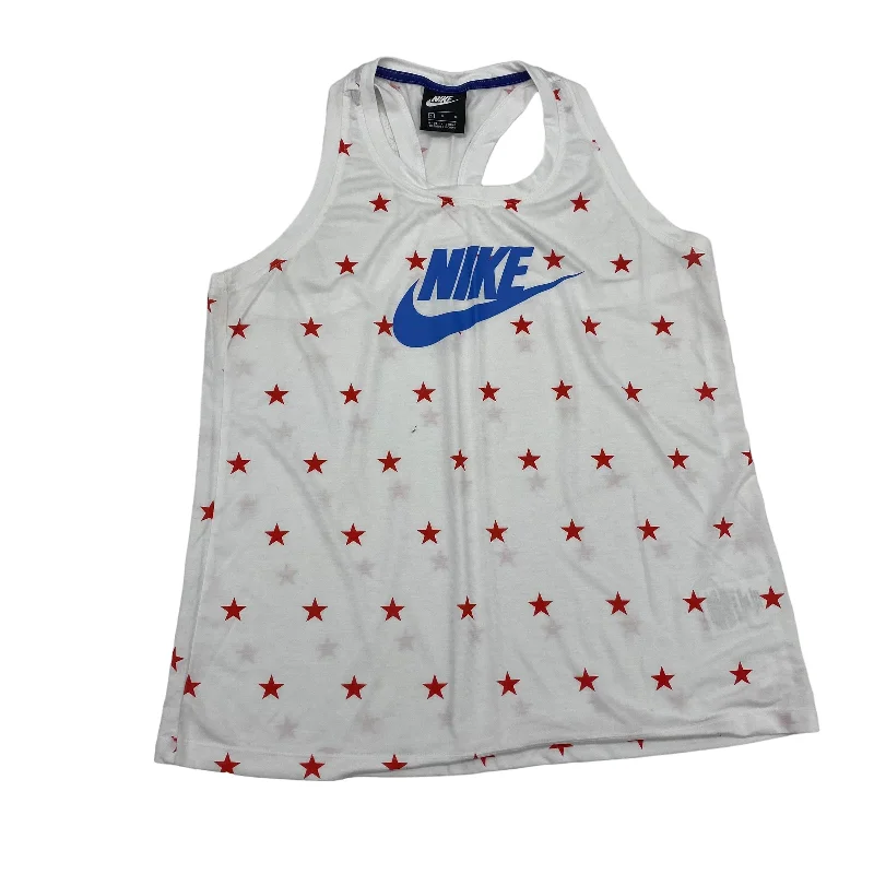 Yoga Tops for Deep Stretching -WHITE ATHLETIC TANK TOP by NIKE APPAREL Size:L