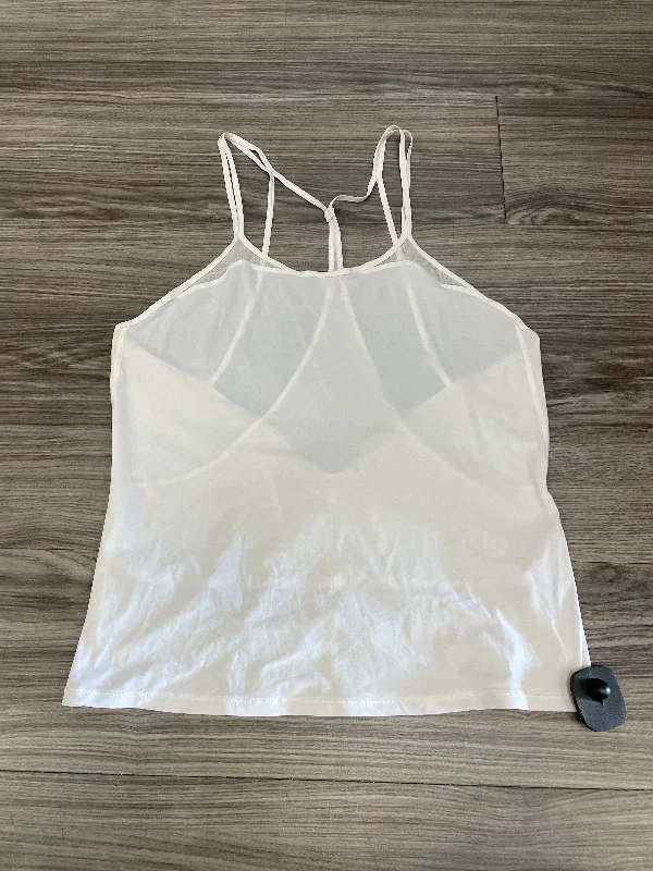 Yoga Tops for Softness and Comfort -White Athletic Tank Top Lululemon, Size 2