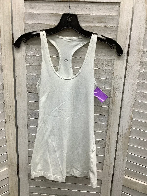 Yoga Tops for Running and Fitness -White Athletic Tank Top Lululemon, Size 4