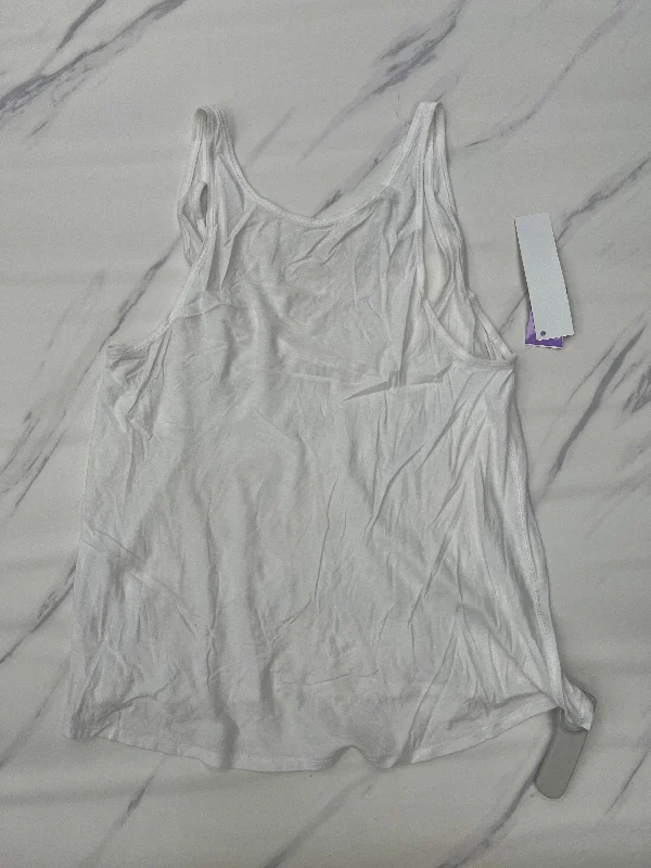 Loose-Fitting Yoga Tops -White Athletic Tank Top Lululemon, Size 4