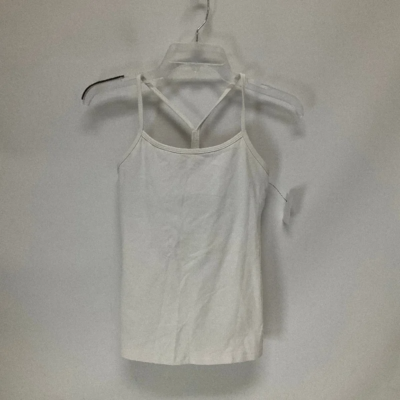 Yoga Tops for Mobility and Comfort -White Athletic Tank Top Lululemon, Size 6