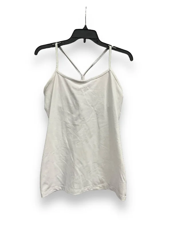 Yoga Tops with Adjustable Straps -White Athletic Tank Top Lululemon, Size L