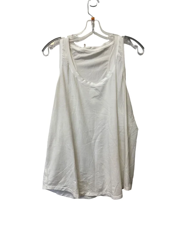 Yoga Tops for Deep Flexibility -White Athletic Tank Top Lululemon, Size L