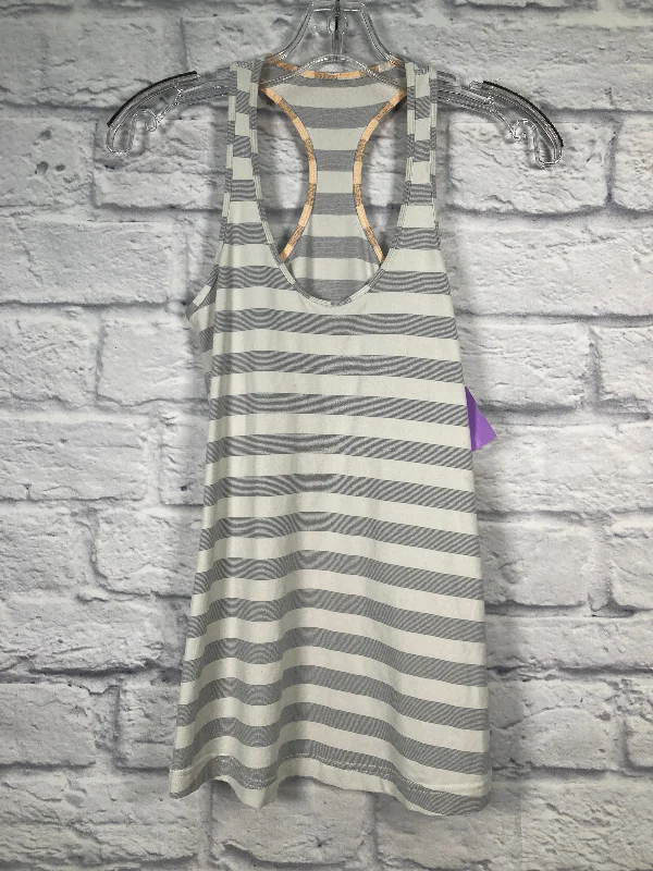 Comfortable Yoga Tops for Every Pose -White Athletic Tank Top Lululemon, Size S
