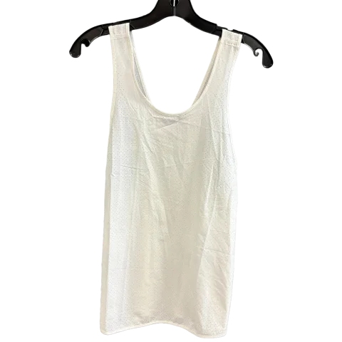 Yoga Tops with Built-In Bras -White Athletic Tank Top Nike, Size S