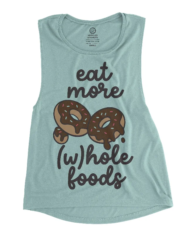 Yoga Tops for Support and Comfort in Class -Whole Foods - Dusty Blue Muscle Tank