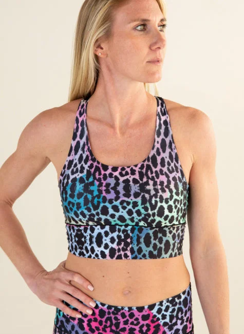 Yoga Pants for Mobility -Wild Side Longline Sports Bra *FINAL SALE*