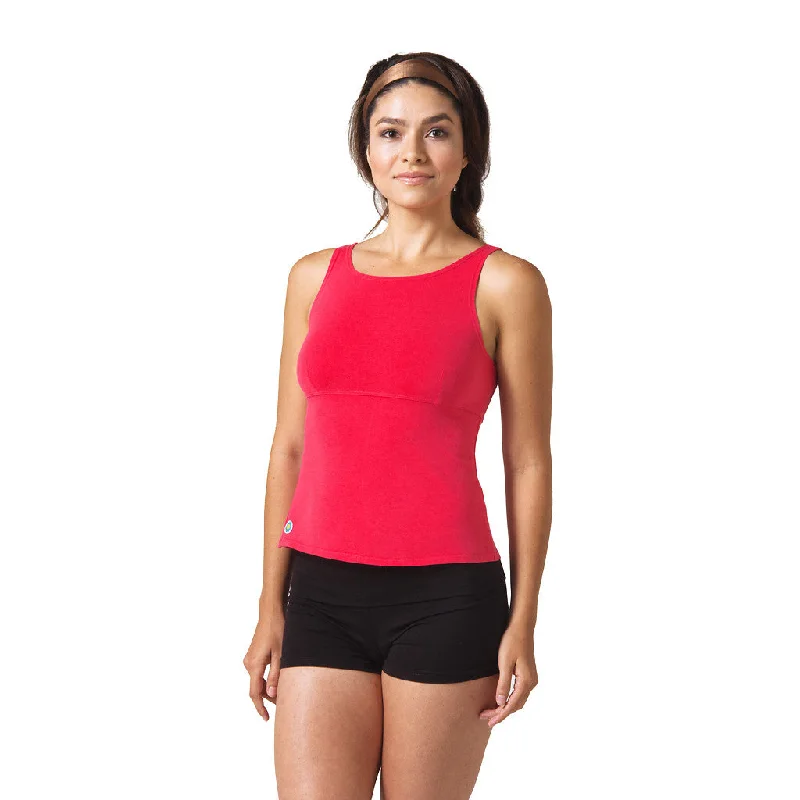 High-Performance Yoga Tops for Women -Wisdom Sleeveless Yoga Top - Red