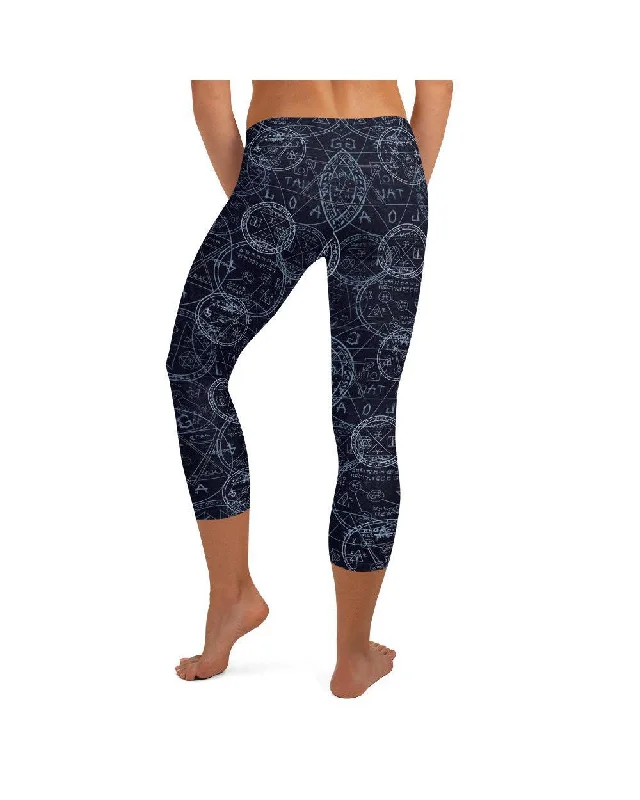 Full-Length Yoga Pants -Witchcraft Capris
