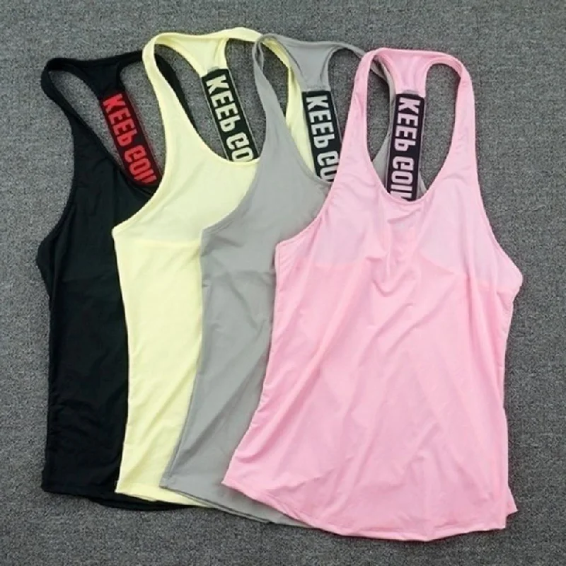 Women's Yoga Tops for Warm Weather Practice -Women Yoga Top Gym Sports Vest Sleeveless Shirts Tank Tops Sport Top Fitness Women Running Clothes Singlets