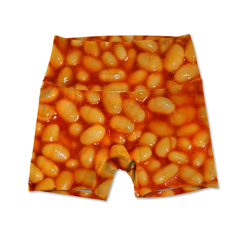 Yoga Shorts for Better Flexibility and Stretch -Women's Active Shorts - Baked Beans