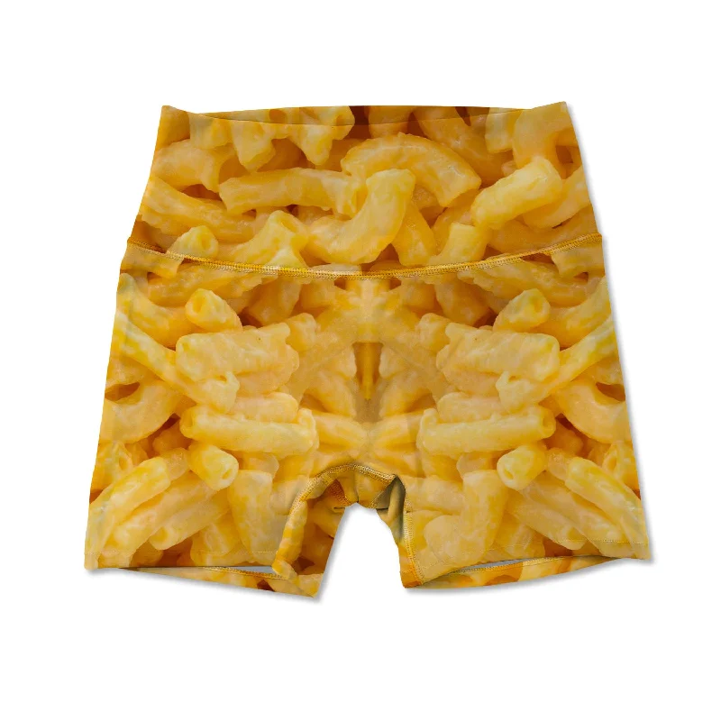 Yoga Shorts for Relaxing Poses -Women's Active Shorts - Mac N' Cheese