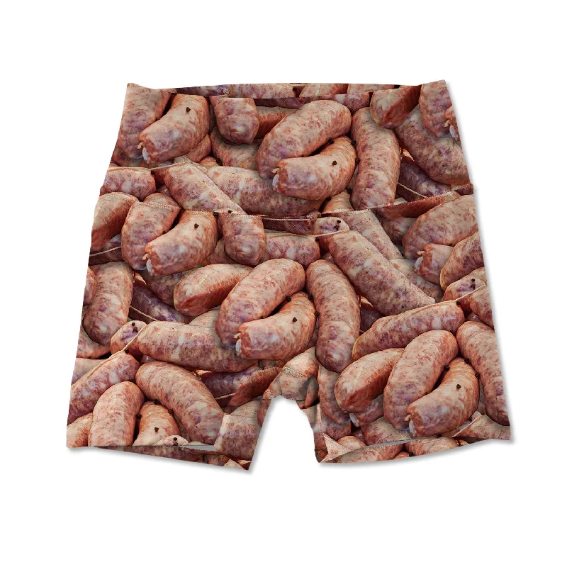 Comfortable Yoga Shorts for Stretching and Poses -Women's Active Shorts - Sausage Party