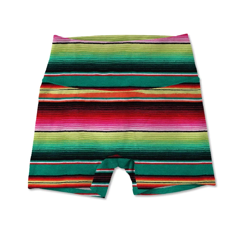 Yoga Shorts for Comfortable Poses -Women's Active Shorts - Serape