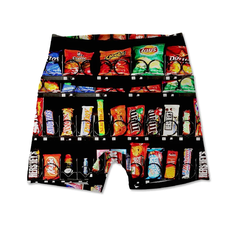 Yoga Shorts for Flexibility and Core Strength -Women's Active Shorts - Vending Machine Snacks
