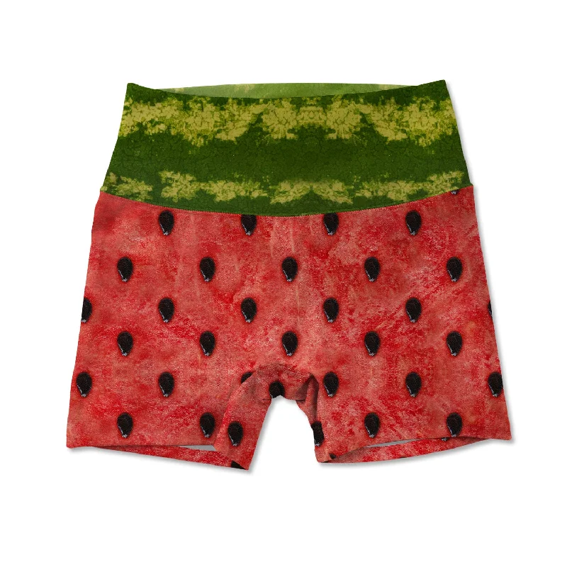 Yoga Shorts for Comfort and Endurance -Women's Active Shorts - Watermelon
