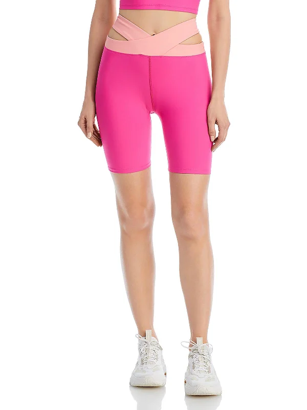 Yoga Shorts for Fitness Training -Womens Activewear Workout Bike Short