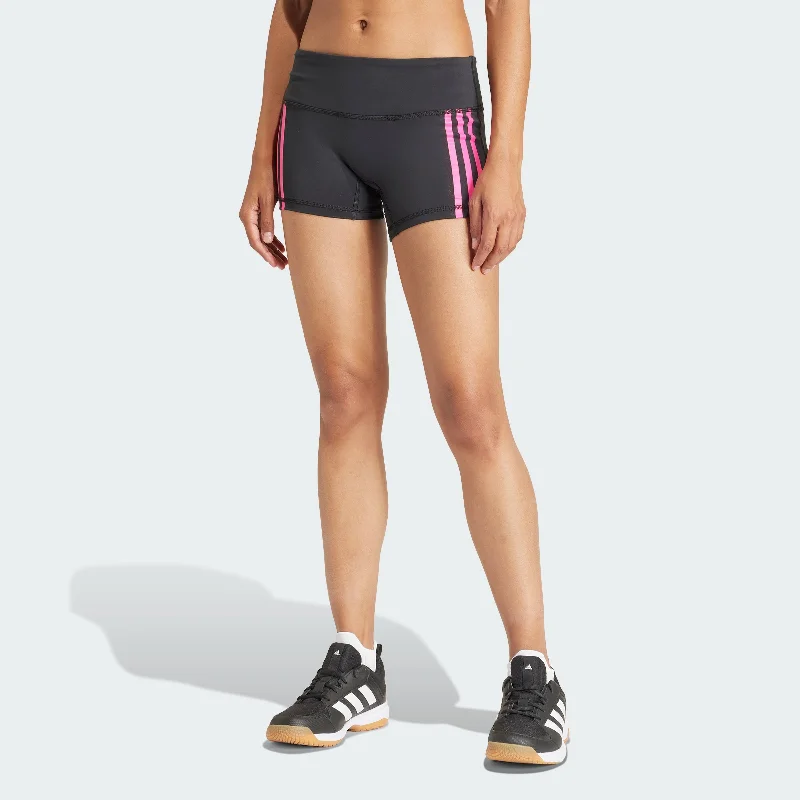 Yoga Shorts for High-Performance Workouts -Women's adidas 3-Stripes Short Leggings