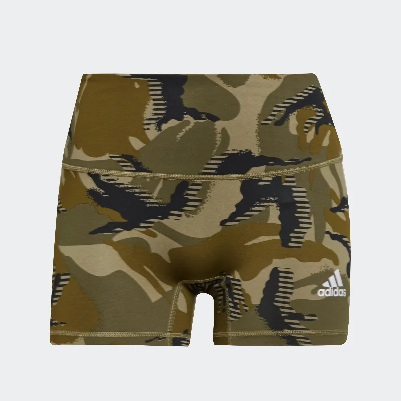 Breathable Yoga Shorts -Women's adidas 4-Inch Camo Short Tights