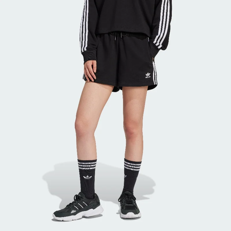 Yoga Shorts for Yoga and Strength Workouts -Women's adidas Adicolor 3-Stripes French Terry Shorts Yoga Shorts for Yoga and Strength Workouts -Women's adidas Adicolor 3-Stripes French Terry Shorts