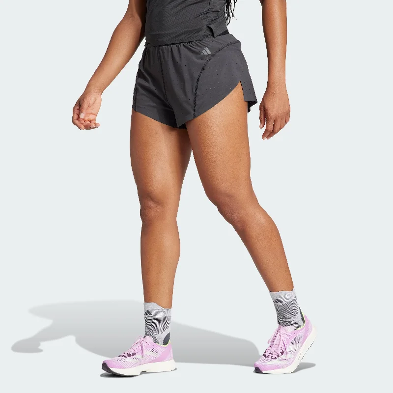 Yoga Shorts for Maximum Comfort -Women's adidas Adizero Running Split Shorts