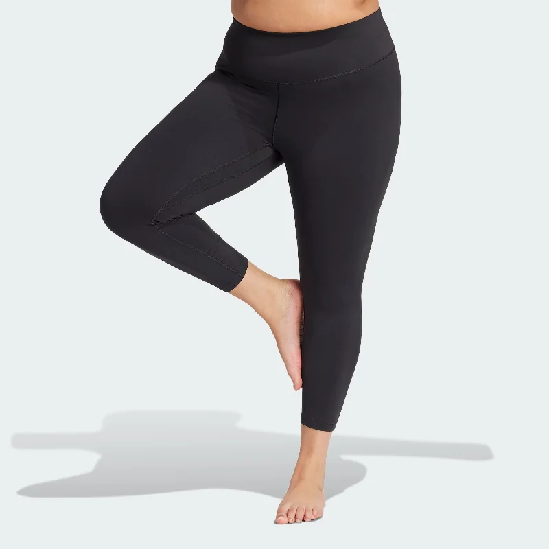 Yoga Shorts for Movement and Flexibility -Women's adidas All Me 7/8 Leggings (Plus Size) Yoga Shorts for Movement and Flexibility -Women's adidas All Me 7/8 Leggings (Plus Size)