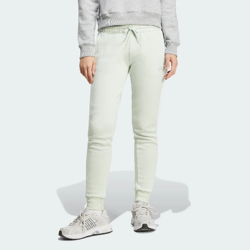 Stretchable Yoga Shorts for Easy Flexing -Women's adidas Essentials 3-Stripes Fleece Pants Stretchable Yoga Shorts for Easy Flexing -Women's adidas Essentials 3-Stripes Fleece Pants