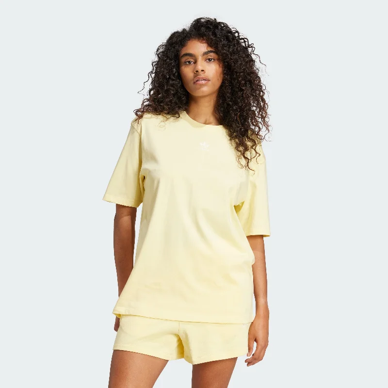 Yoga Tops for Flexibility and Strength -Women's adidas Essentials Boyfriend Tee