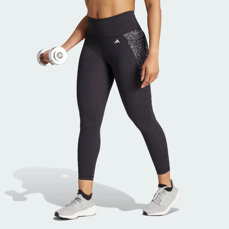 Yoga Shorts for High-Performance Workouts -Women's adidas Optime Stash 7/8 Leggings
