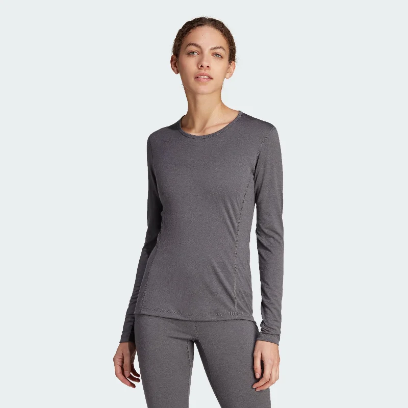 Soft Yoga Tops for All-Season Wear -Women's adidas Terrex Xperior Merino 200 Baselayer Long Sleeve Tee Soft Yoga Tops for All-Season Wear -Women's adidas Terrex Xperior Merino 200 Baselayer Long Sleeve Tee