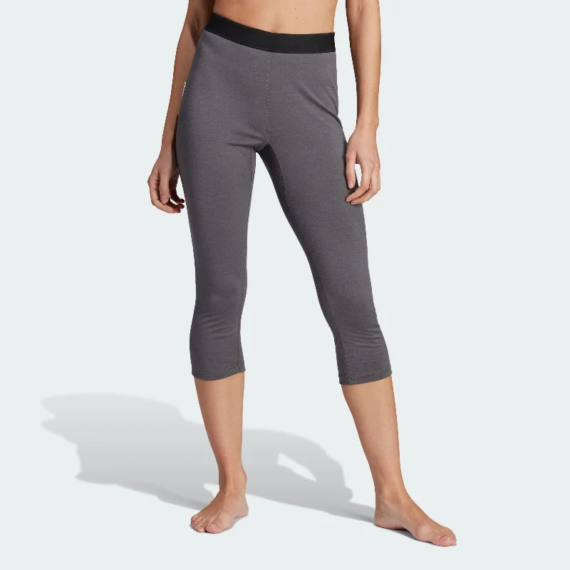 Yoga Shorts with Smooth Fit -Women's adidas Xperior Merino 200 Baselayer 3/4 Leggings
