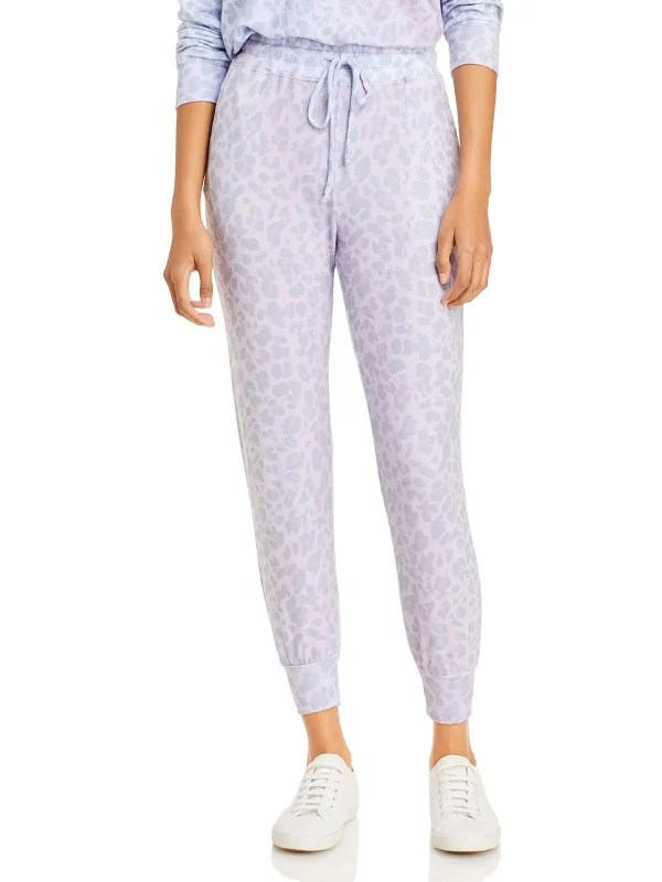 Women's Comfortable Yoga Shorts -Womens Animal Print Sweatpants Jogger Pants