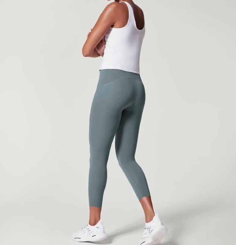 Yoga Shorts for Everyday Flexibility -Women's Booty Boost Leggings In Hazy Grey
