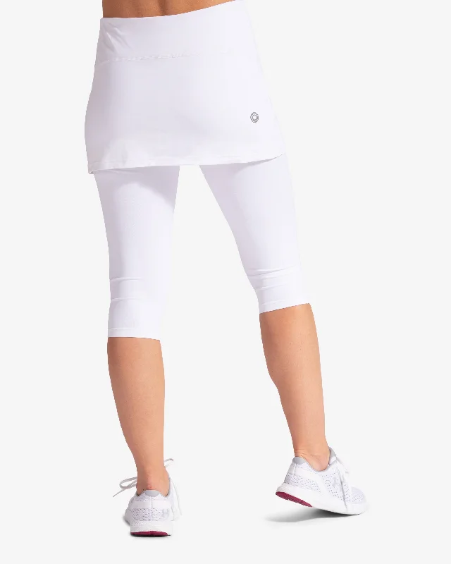High-Waisted Yoga Pants for Comfort and Fit -WOMEN'S CAPRI SKORT (6002)
