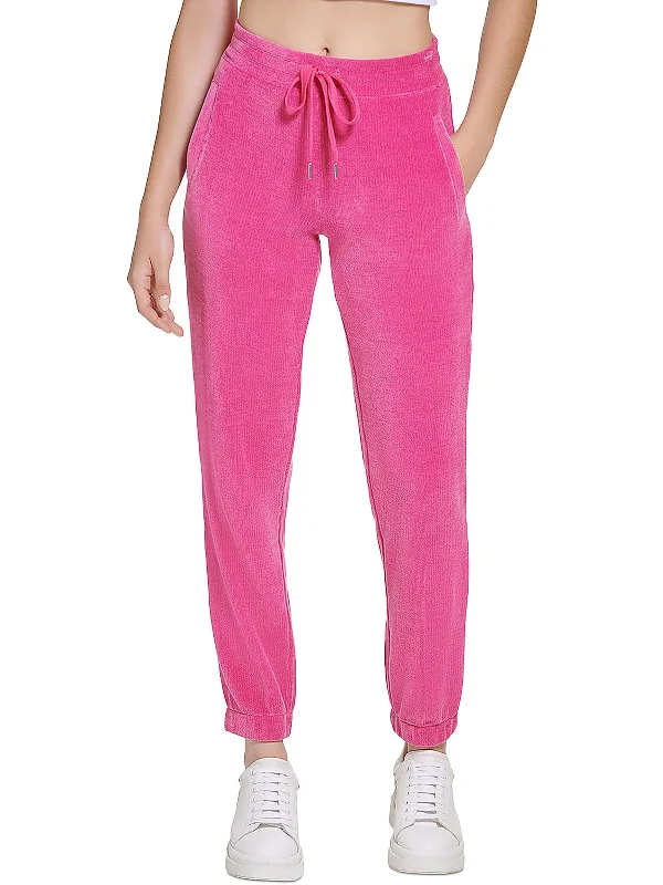 Comfortable Yoga Shorts for Yoga Practice -Womens Chenille Sweatpants Jogger Pants