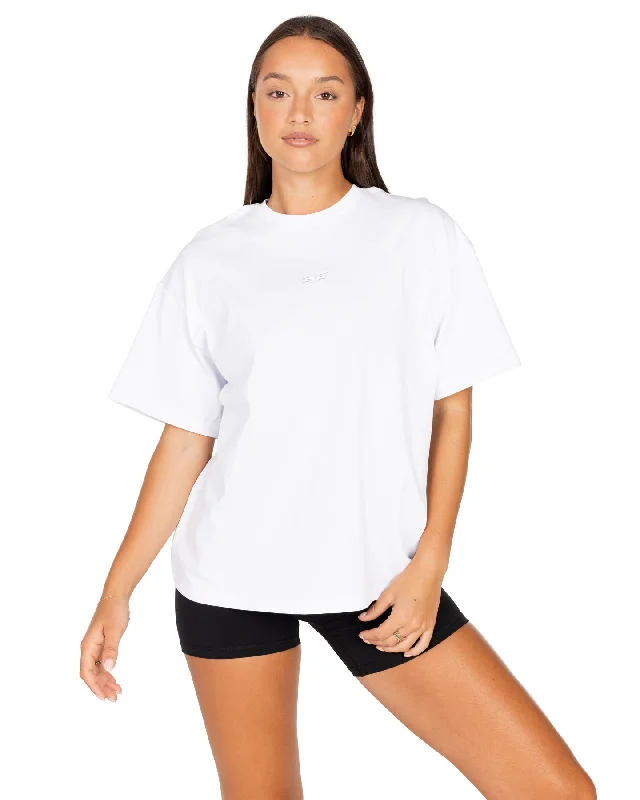 Fitted Yoga Tops for Yoga Class -Women's Classic Tee - White