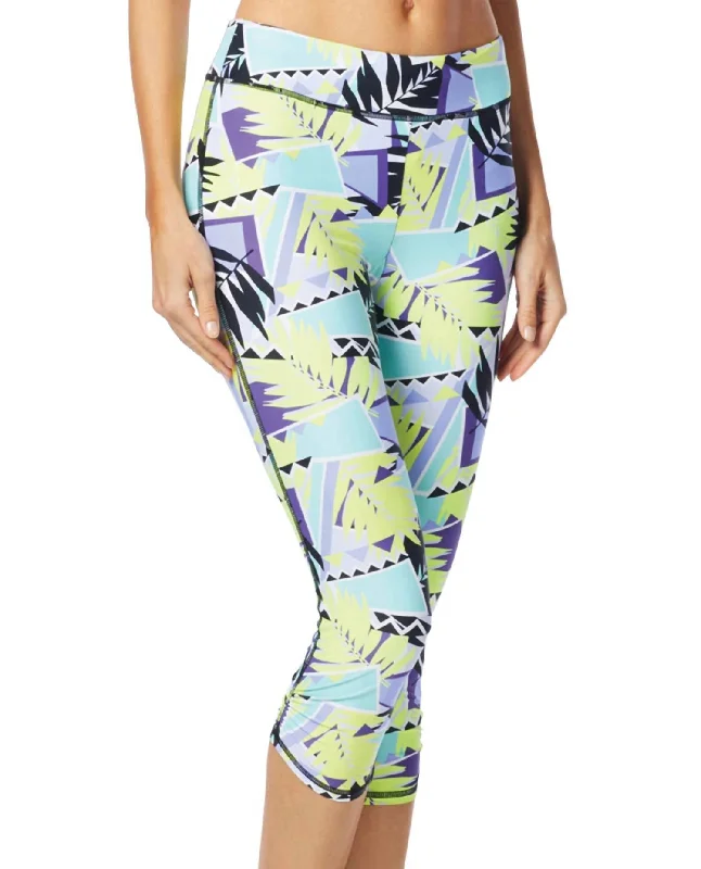 Yoga Shorts for Full Flexibility Movement -Women's Cobra Capri Leggings In Abstract Warrior Yoga Shorts for Full Flexibility Movement -Women's Cobra Capri Leggings In Abstract Warrior