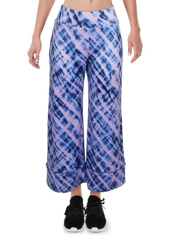 Stretchable Yoga Shorts for Poses and Movement -Womens Cropped Wide Leg Pants