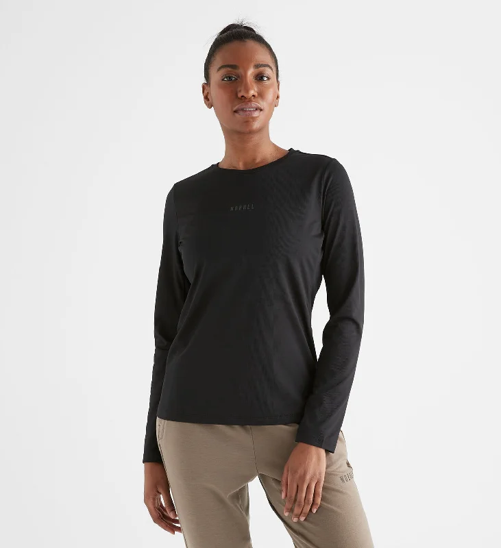 Yoga Tops for Maximum Stretching Ability -Women's Deltapeak® Micro Textured Long-Sleeve Tee