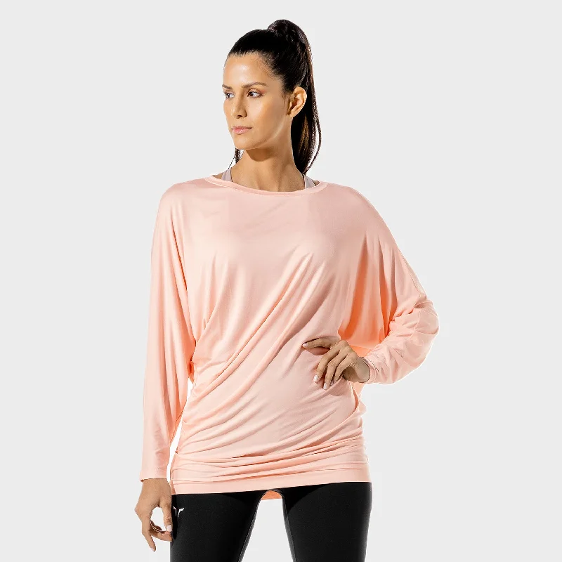 Yoga Tops for Fitness and Active Lifestyles -Women's Fitness - Drape Tee - Peachy Keen Yoga Tops for Fitness and Active Lifestyles -Women's Fitness - Drape Tee - Peachy Keen