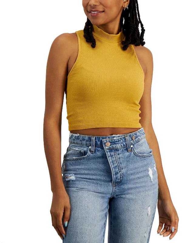 Women's Yoga Tops with Stretchy Fit -Womens Fitted Ribbed Shaping Tank