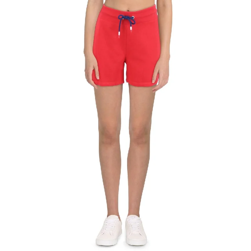 Yoga Shorts for Comfort and Yoga Poses -Womens French Terry Embroidered Shorts