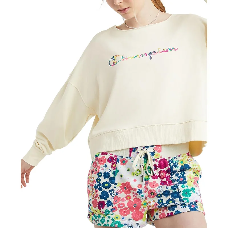 Yoga Tops for Yoga and Running -Womens French Terry Logo Sweatshirt